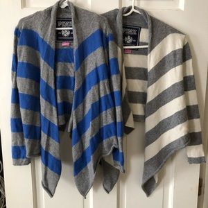 Two Vintage VS Pink Cardigan Sweaters